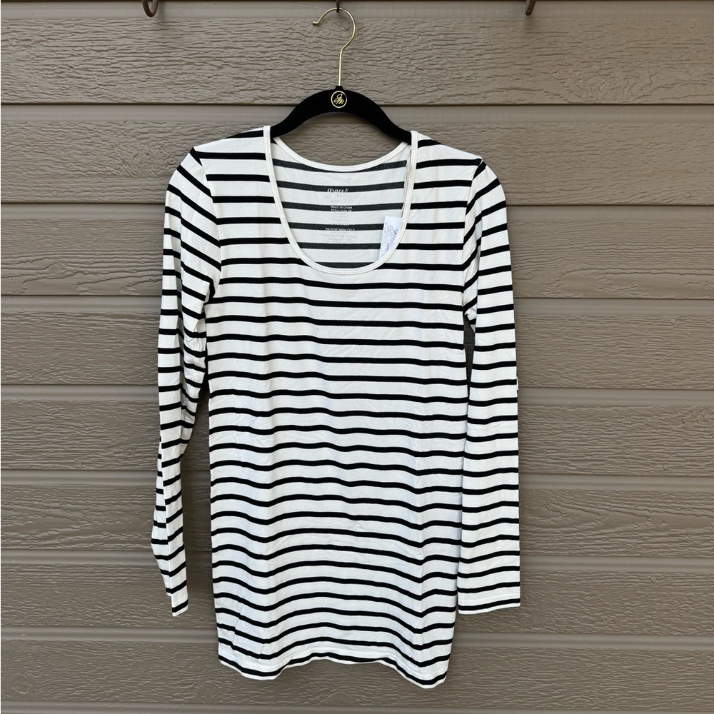 Grace & Lace Striped Perfect Fit Top one size